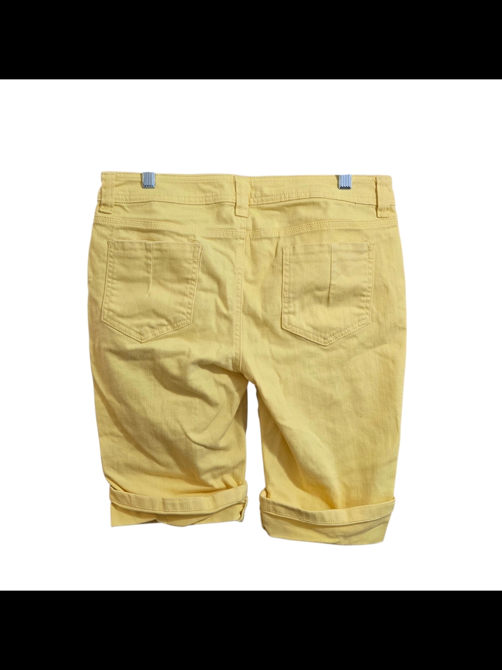 Cato Yellow‎ Rolled-Hem Bermuda Shorts - Picture 2 of 7